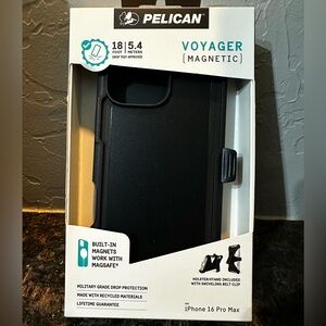 Pelican Black Case for iPhone 16 Pro Max